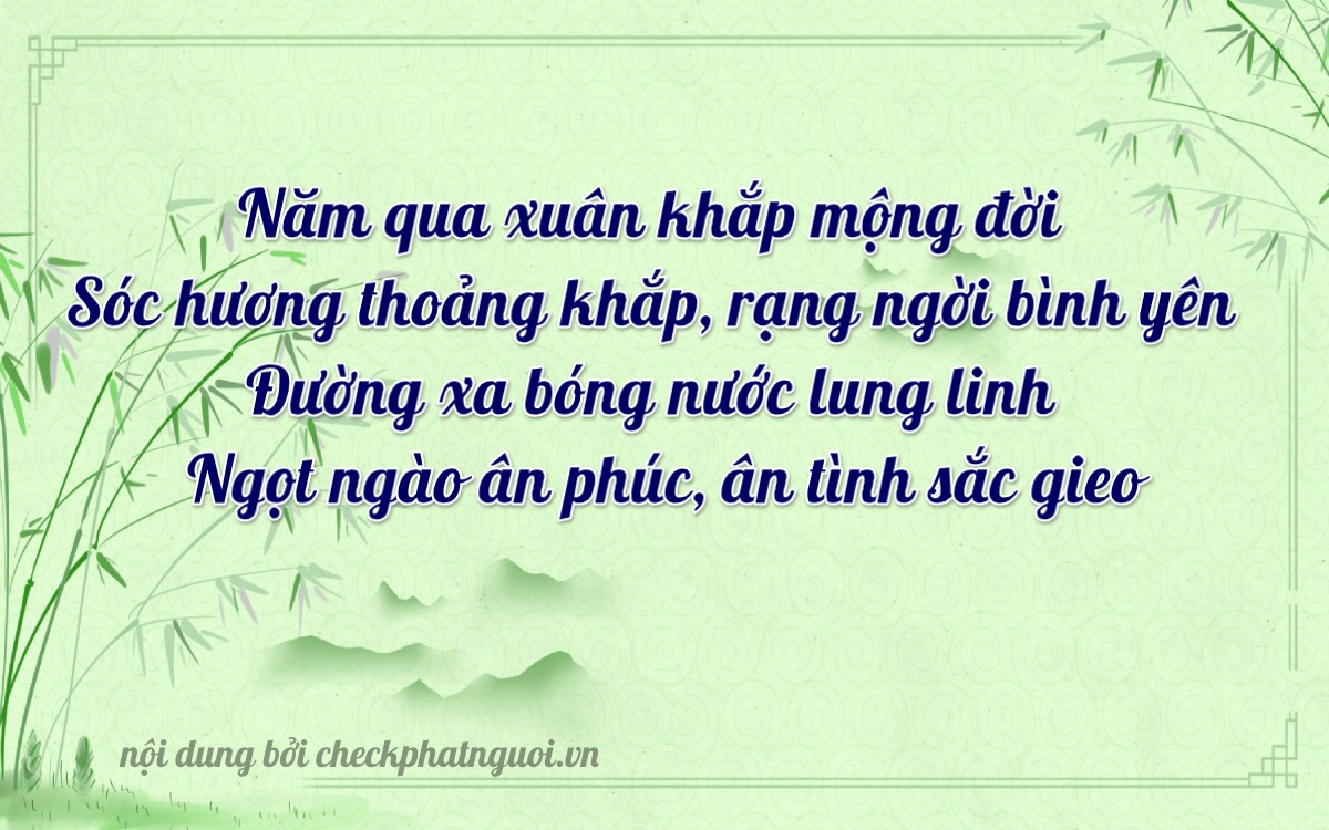 Bài thơ ý nghĩa cho <b>biển số 27B1-52699</b> tại website checkphatnguoi.vn