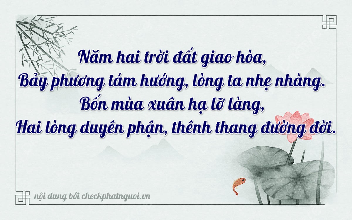 Bài thơ ý nghĩa cho <b>biển số 27B1-52742</b> tại website checkphatnguoi.vn