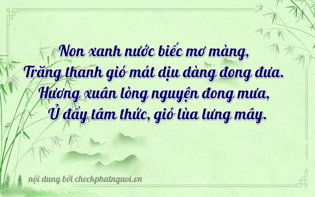 Bài thơ ý nghĩa cho <b>biển số 27B1-52927</b> tại website checkphatnguoi.vn