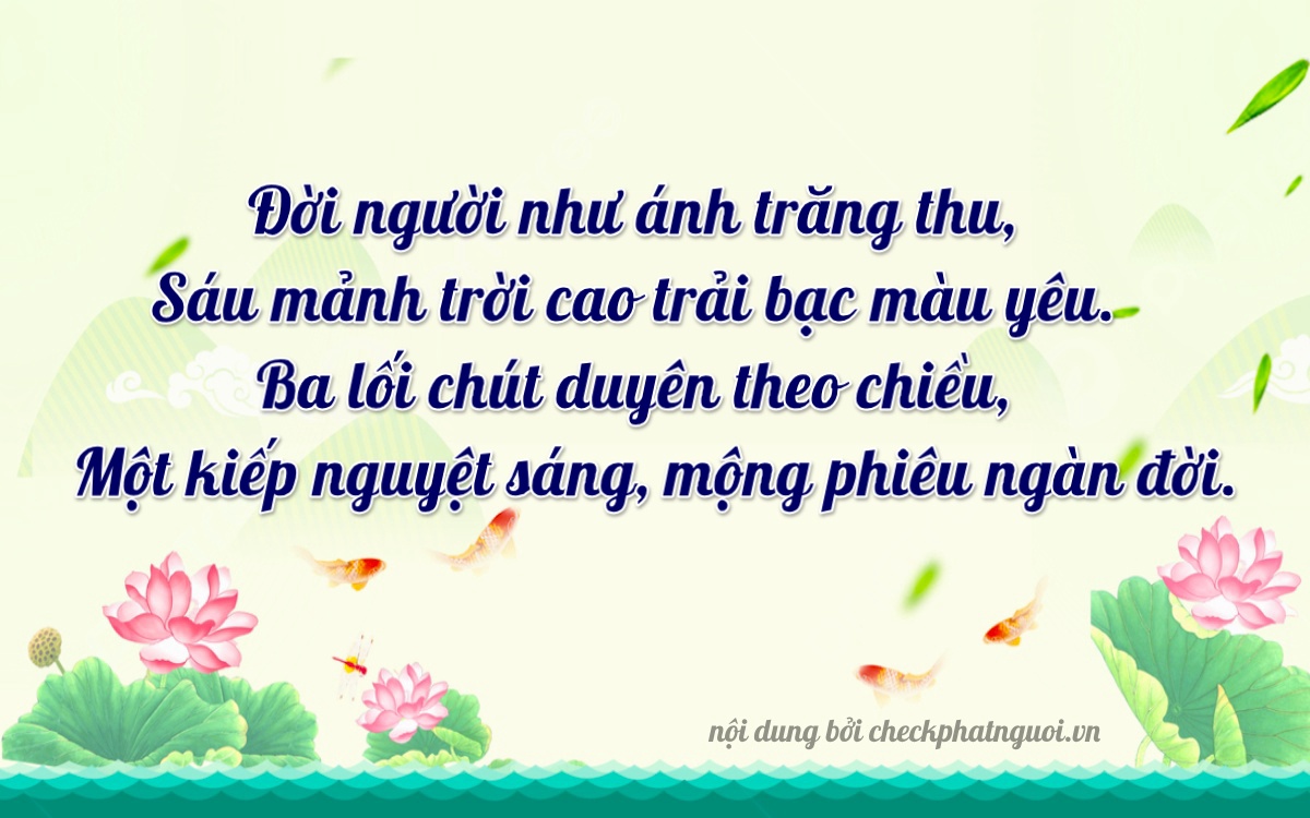 Bài thơ ý nghĩa cho <b>biển số 27B1-73981</b> tại website checkphatnguoi.vn