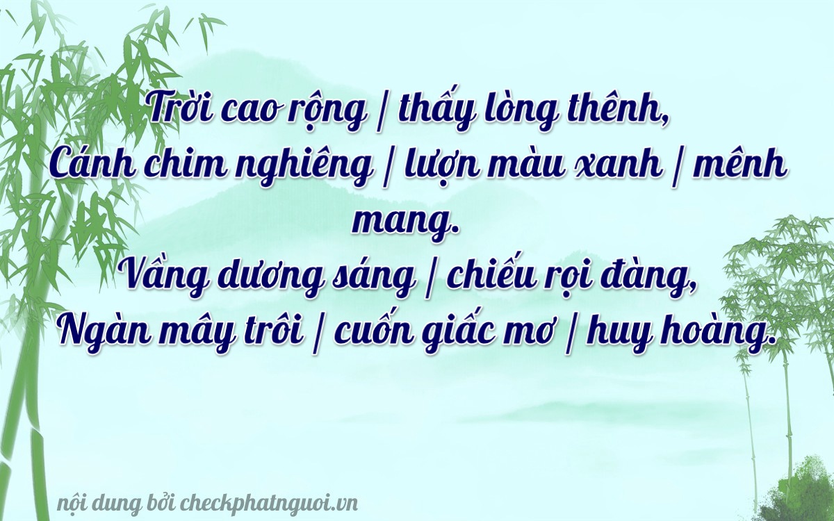 Bài thơ ý nghĩa cho <b>biển số 27B1-77856</b> tại website checkphatnguoi.vn