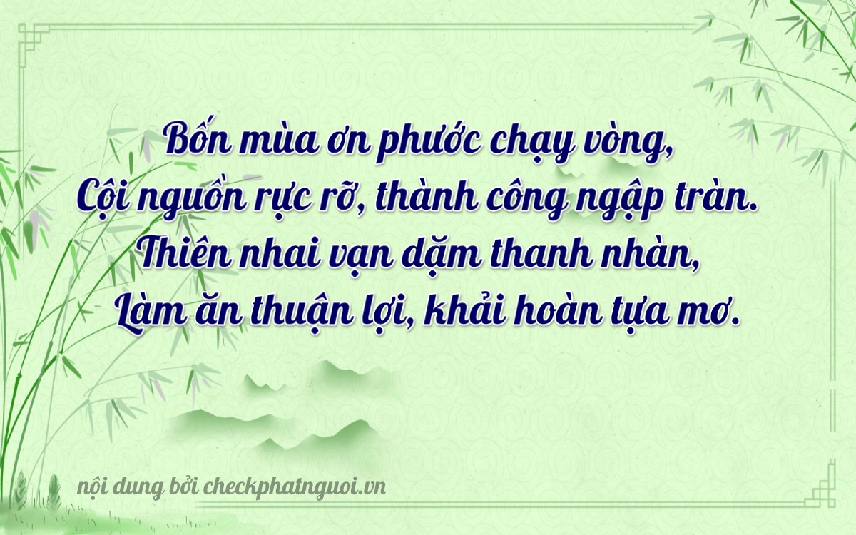 Bài thơ ý nghĩa cho <b>biển số 27B-44072</b> tại website checkphatnguoi.vn