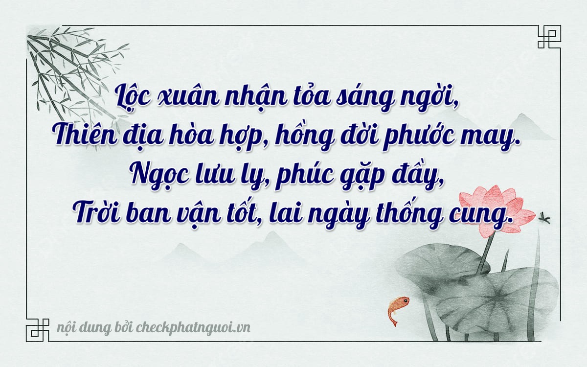 Bài thơ ý nghĩa cho <b>biển số 27C-03695</b> tại website checkphatnguoi.vn