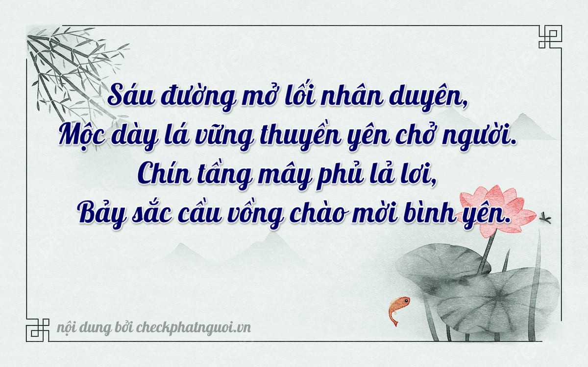 Bài thơ ý nghĩa cho <b>biển số 27C-06197</b> tại website checkphatnguoi.vn