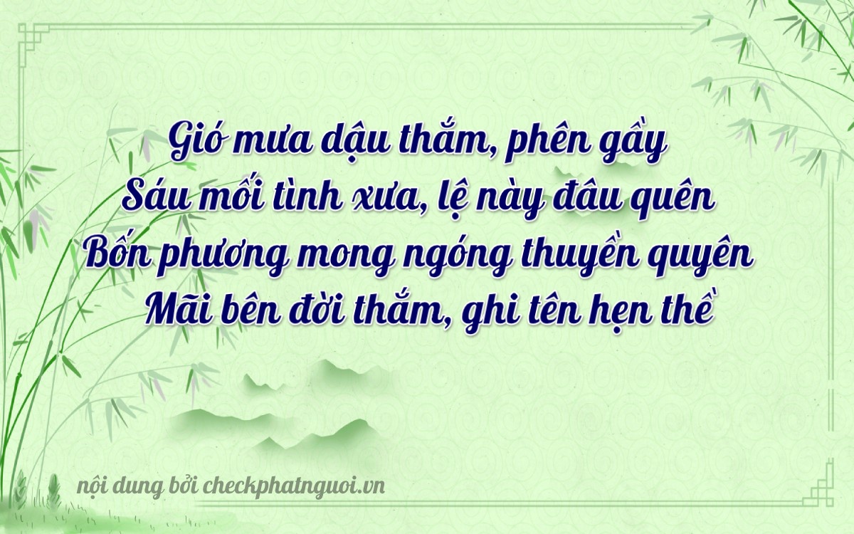 Bài thơ ý nghĩa cho <b>biển số 27C-06479</b> tại website checkphatnguoi.vn