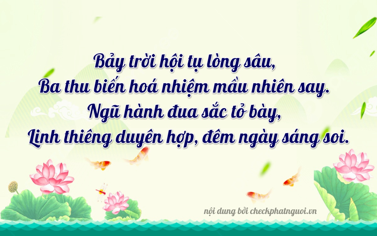 Bài thơ ý nghĩa cho <b>biển số 27C-07307</b> tại website checkphatnguoi.vn