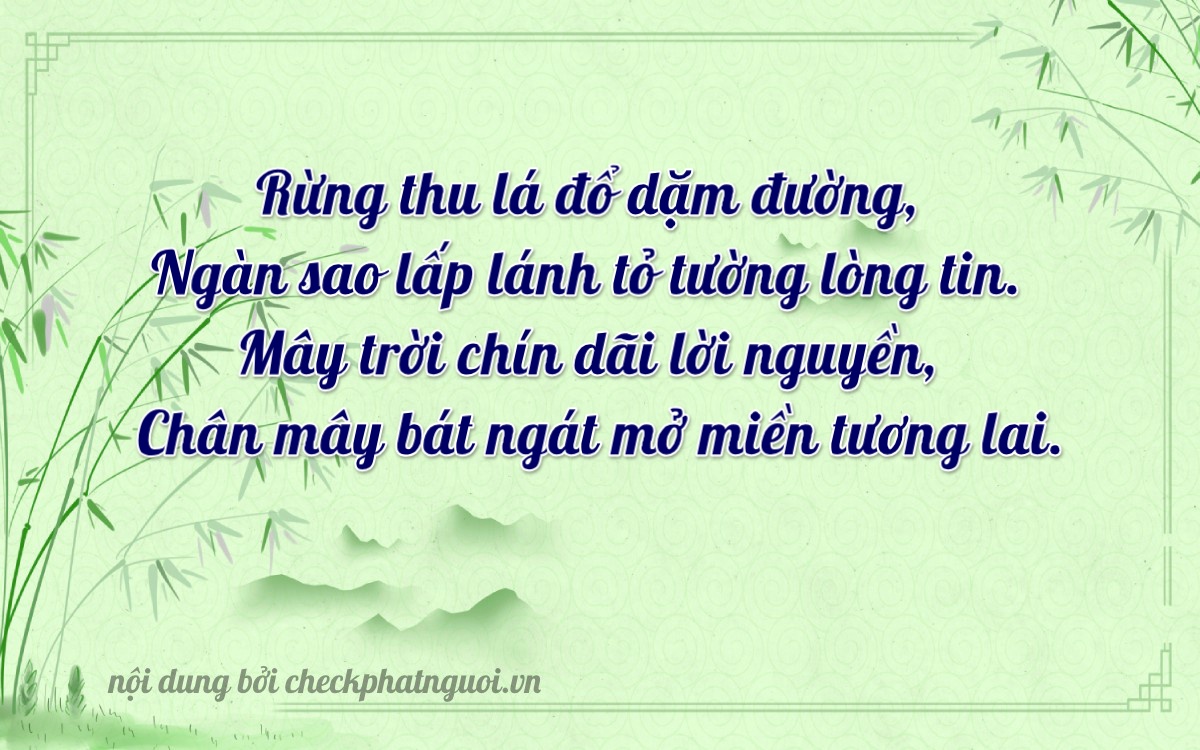 Bài thơ ý nghĩa cho <b>biển số 27H-00639</b> tại website checkphatnguoi.vn