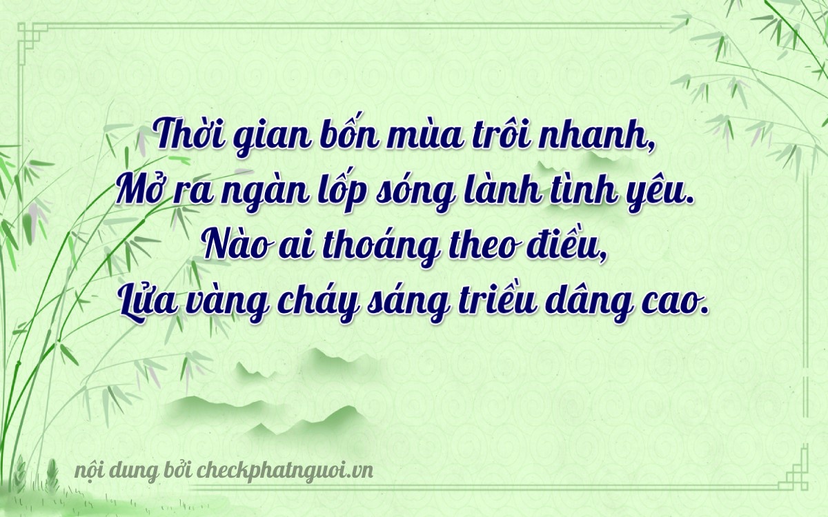 Bài thơ ý nghĩa cho <b>biển số 27H-04868</b> tại website checkphatnguoi.vn