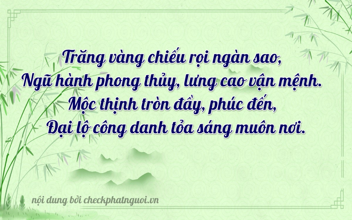Bài thơ ý nghĩa cho <b>biển số 27MD108294</b> tại website checkphatnguoi.vn