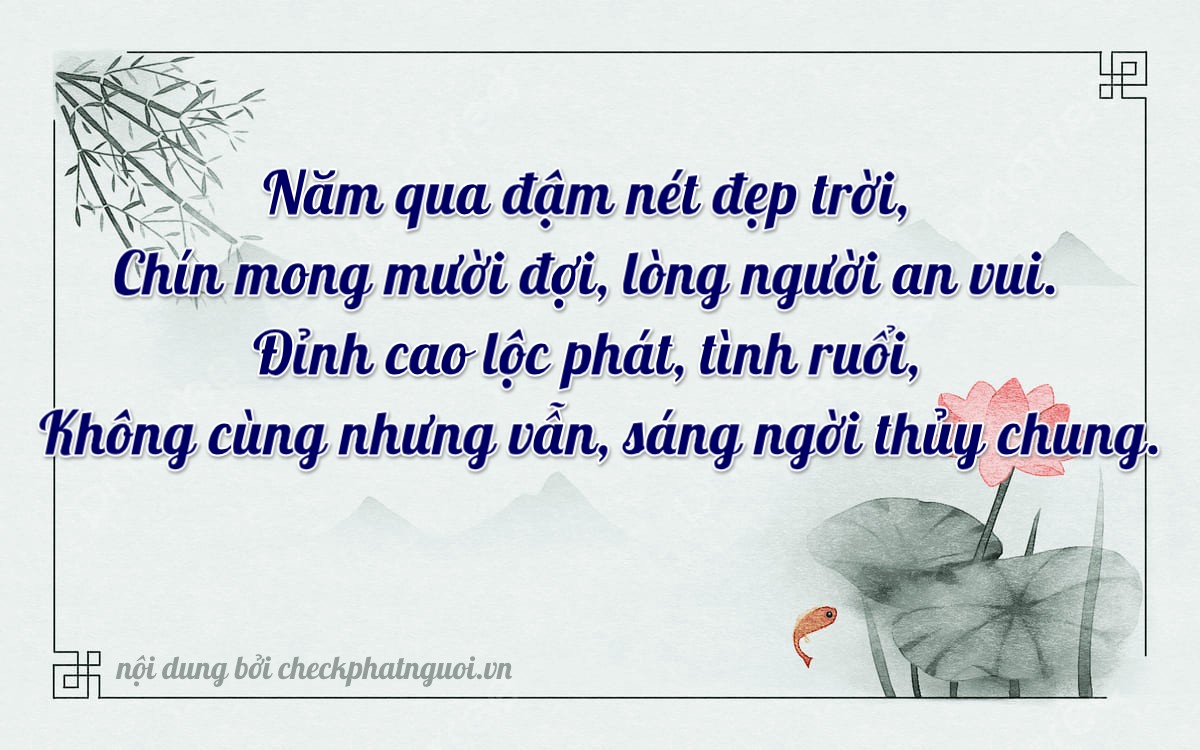 Bài thơ ý nghĩa cho <b>biển số 27S1-05990</b> tại website checkphatnguoi.vn