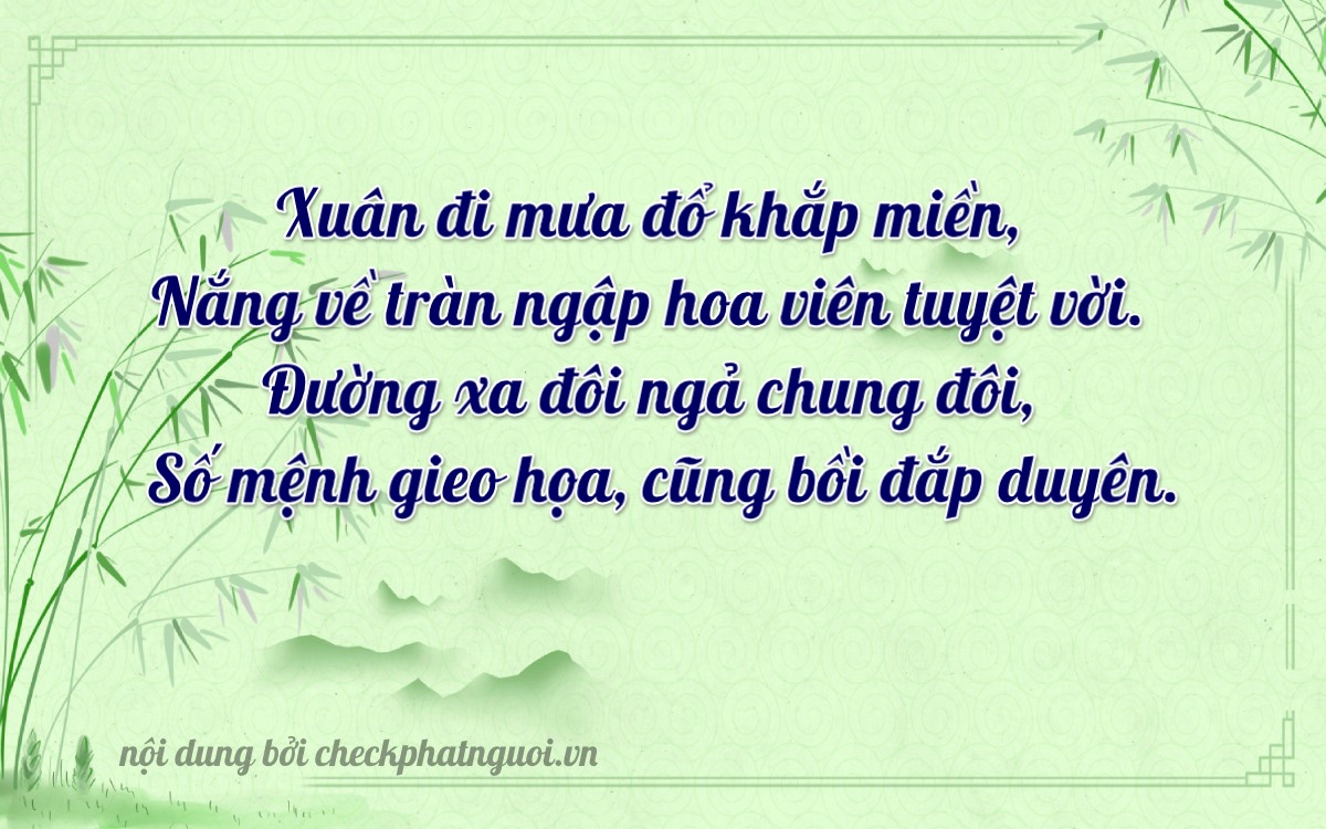 Bài thơ ý nghĩa cho <b>biển số 27X1-02466</b> tại website checkphatnguoi.vn