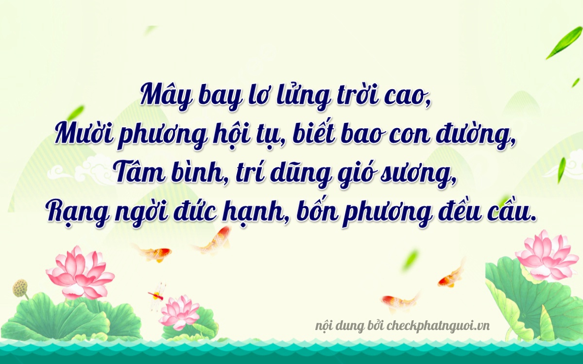 Bài thơ ý nghĩa cho <b>biển số 28A-01983</b> tại website checkphatnguoi.vn