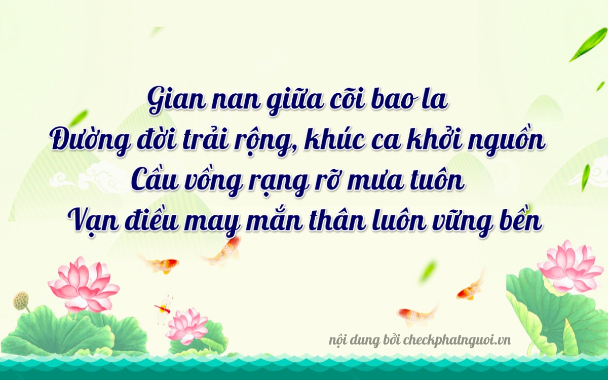 Bài thơ ý nghĩa cho <b>biển số 28A-02730</b> tại website checkphatnguoi.vn