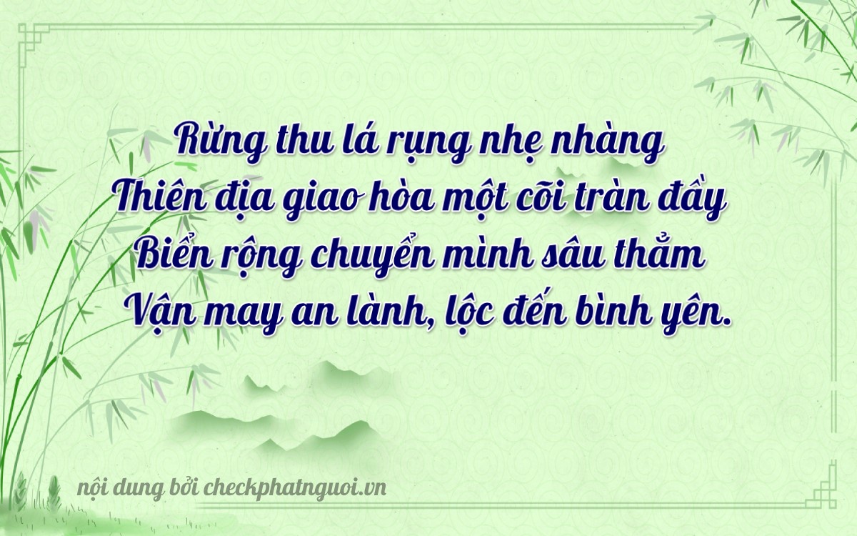 Bài thơ ý nghĩa cho <b>biển số 28A-04636</b> tại website checkphatnguoi.vn