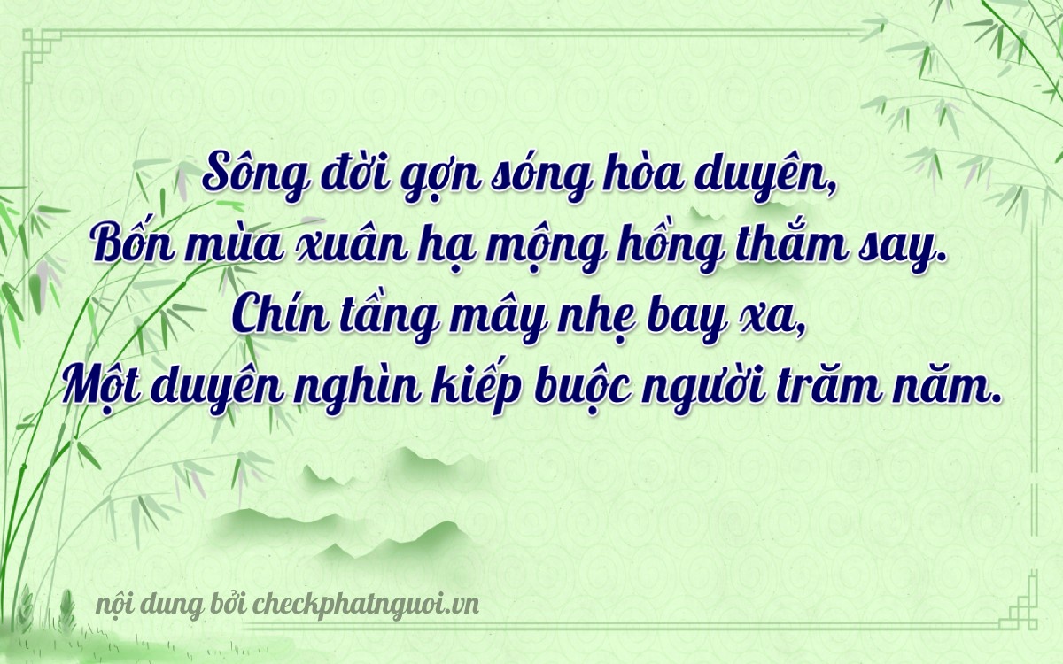 Bài thơ ý nghĩa cho <b>biển số 28A-04791</b> tại website checkphatnguoi.vn