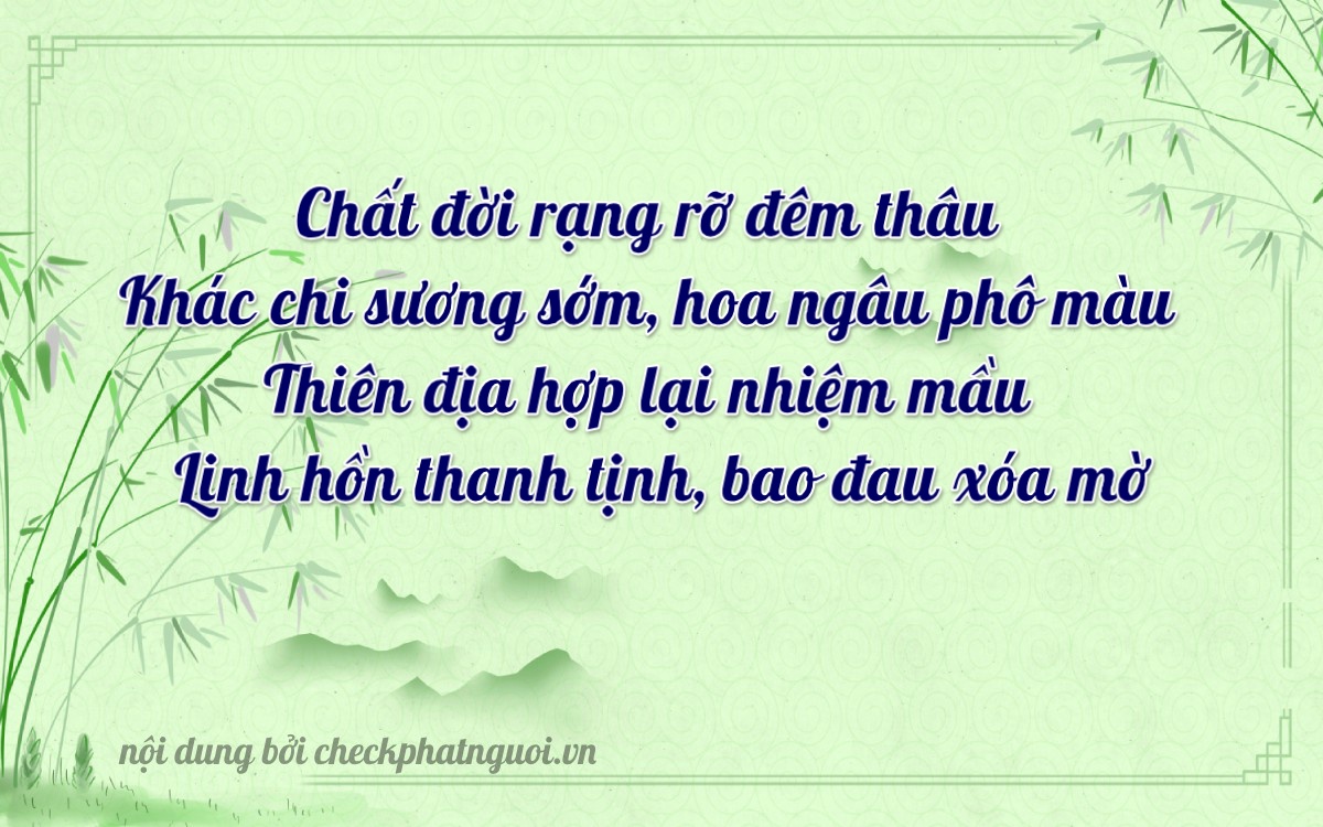 Bài thơ ý nghĩa cho <b>biển số 28A-20410</b> tại website checkphatnguoi.vn