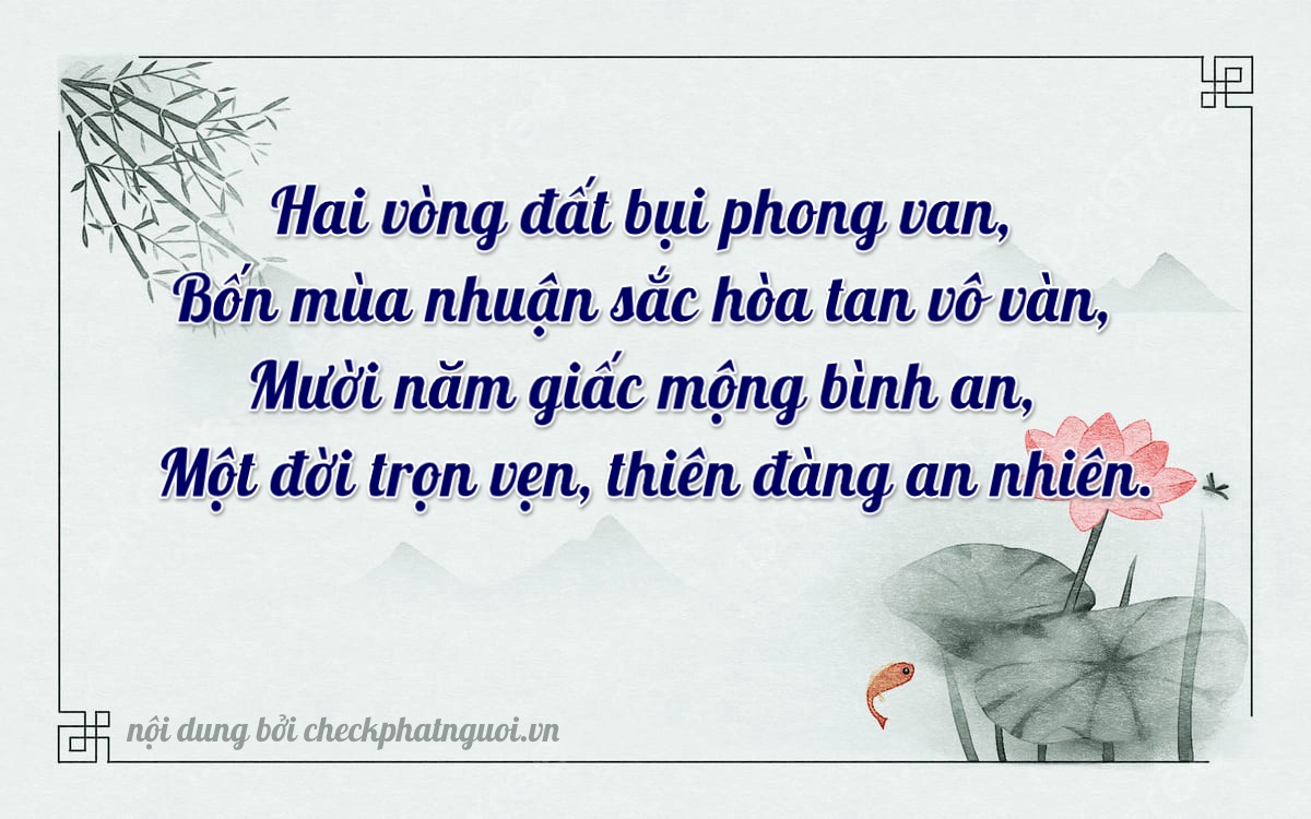 Bài thơ ý nghĩa cho <b>biển số 28A-21410</b> tại website checkphatnguoi.vn