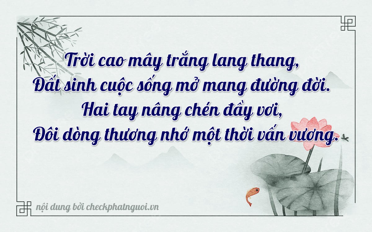 Bài thơ ý nghĩa cho <b>biển số 28A-24402</b> tại website checkphatnguoi.vn