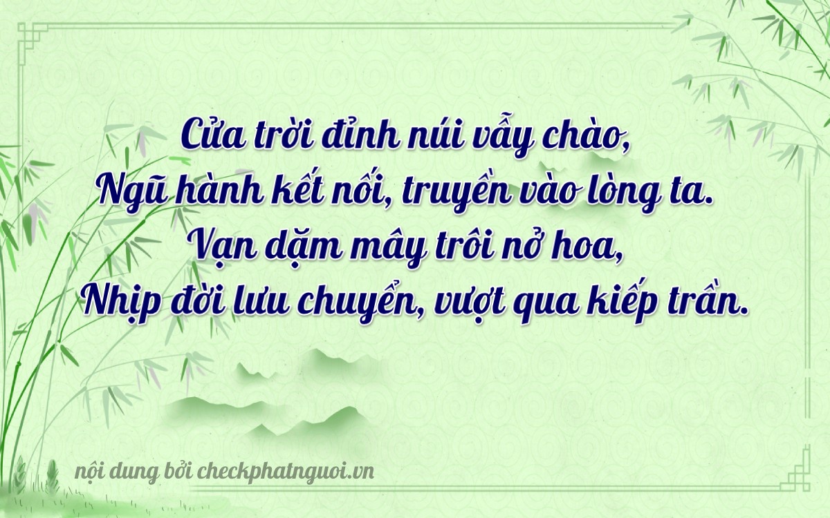 Bài thơ ý nghĩa cho <b>biển số 28A-25067</b> tại website checkphatnguoi.vn
