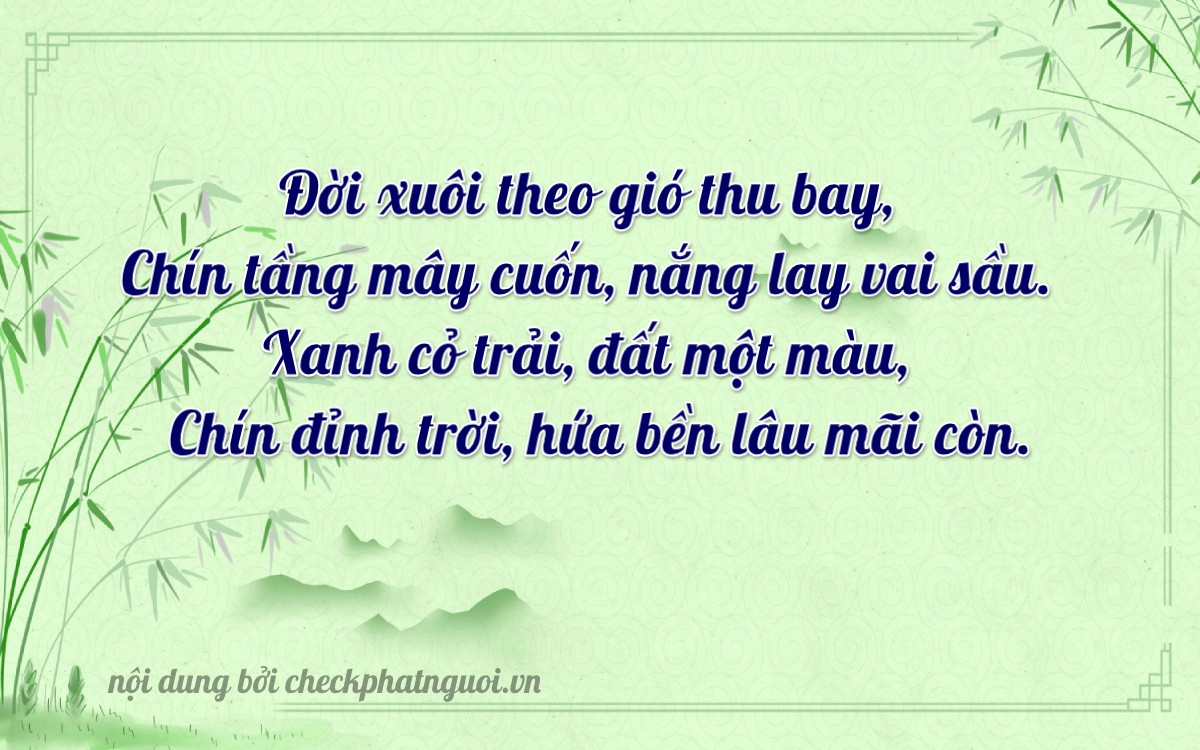 Bài thơ ý nghĩa cho <b>biển số 28A-29989</b> tại website checkphatnguoi.vn