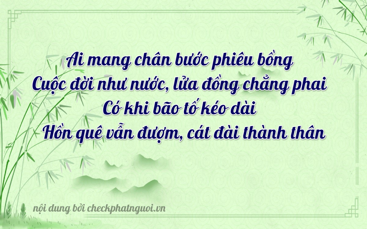 Bài thơ ý nghĩa cho <b>biển số 28C-11510</b> tại website checkphatnguoi.vn