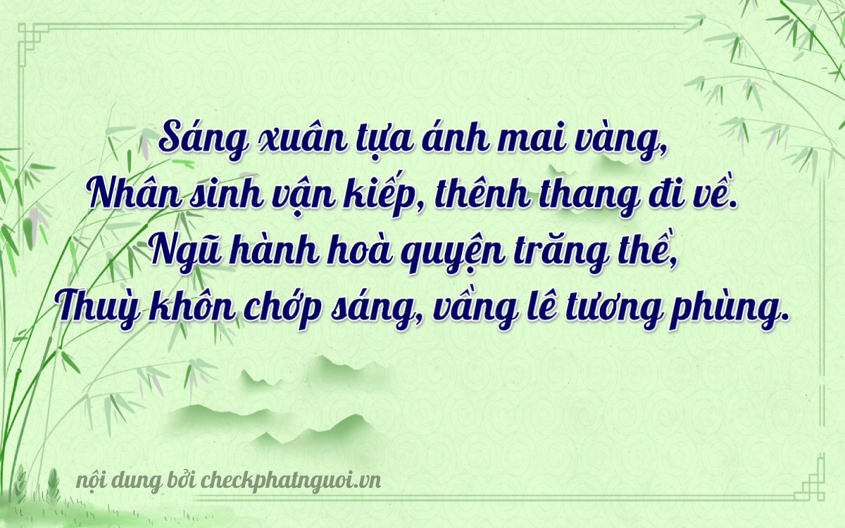 Bài thơ ý nghĩa cho <b>biển số 28D-01183</b> tại website checkphatnguoi.vn