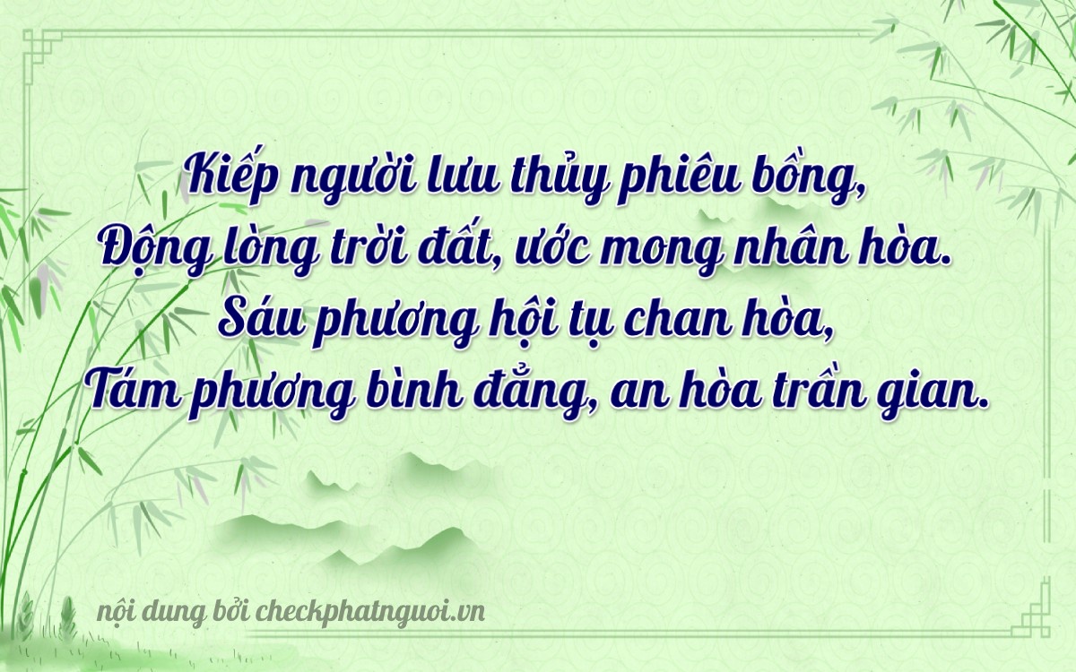 Bài thơ ý nghĩa cho <b>biển số 28F1-23681</b> tại website checkphatnguoi.vn