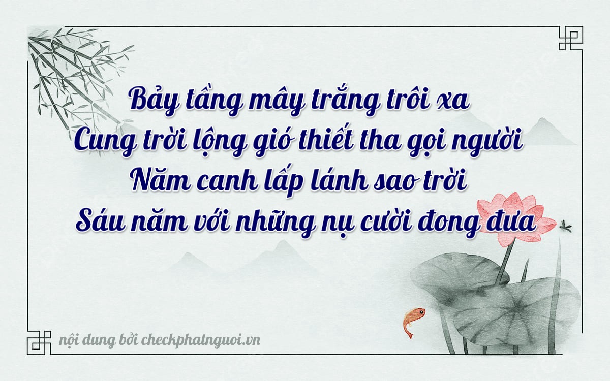 Bài thơ ý nghĩa cho <b>biển số 28F-75586</b> tại website checkphatnguoi.vn