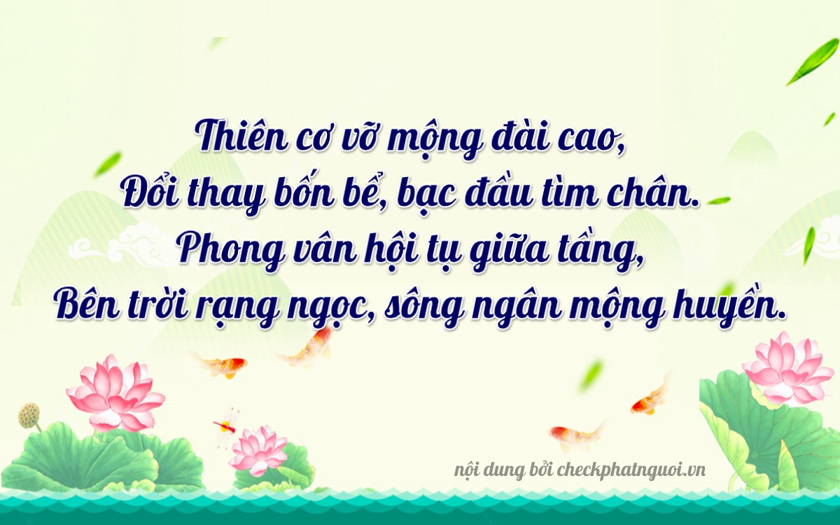 Bài thơ ý nghĩa cho <b>biển số 28FB-03470</b> tại website checkphatnguoi.vn