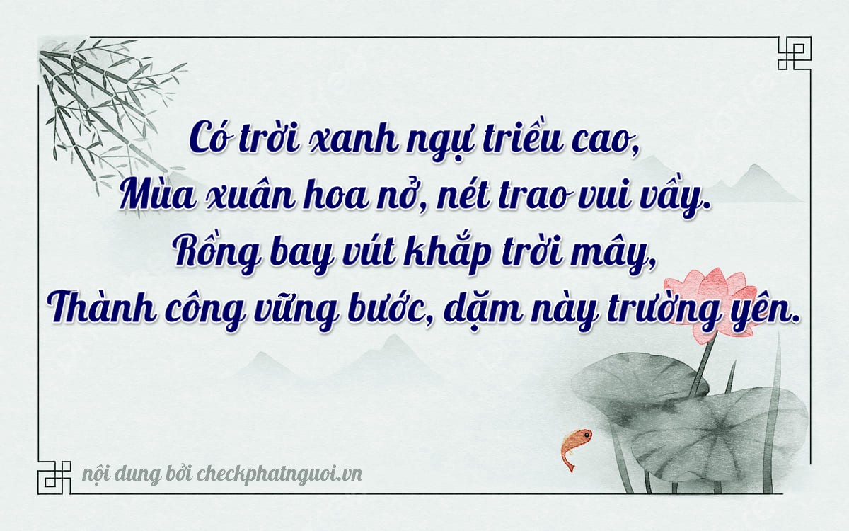 Bài thơ ý nghĩa cho <b>biển số 28FE-02848</b> tại website checkphatnguoi.vn