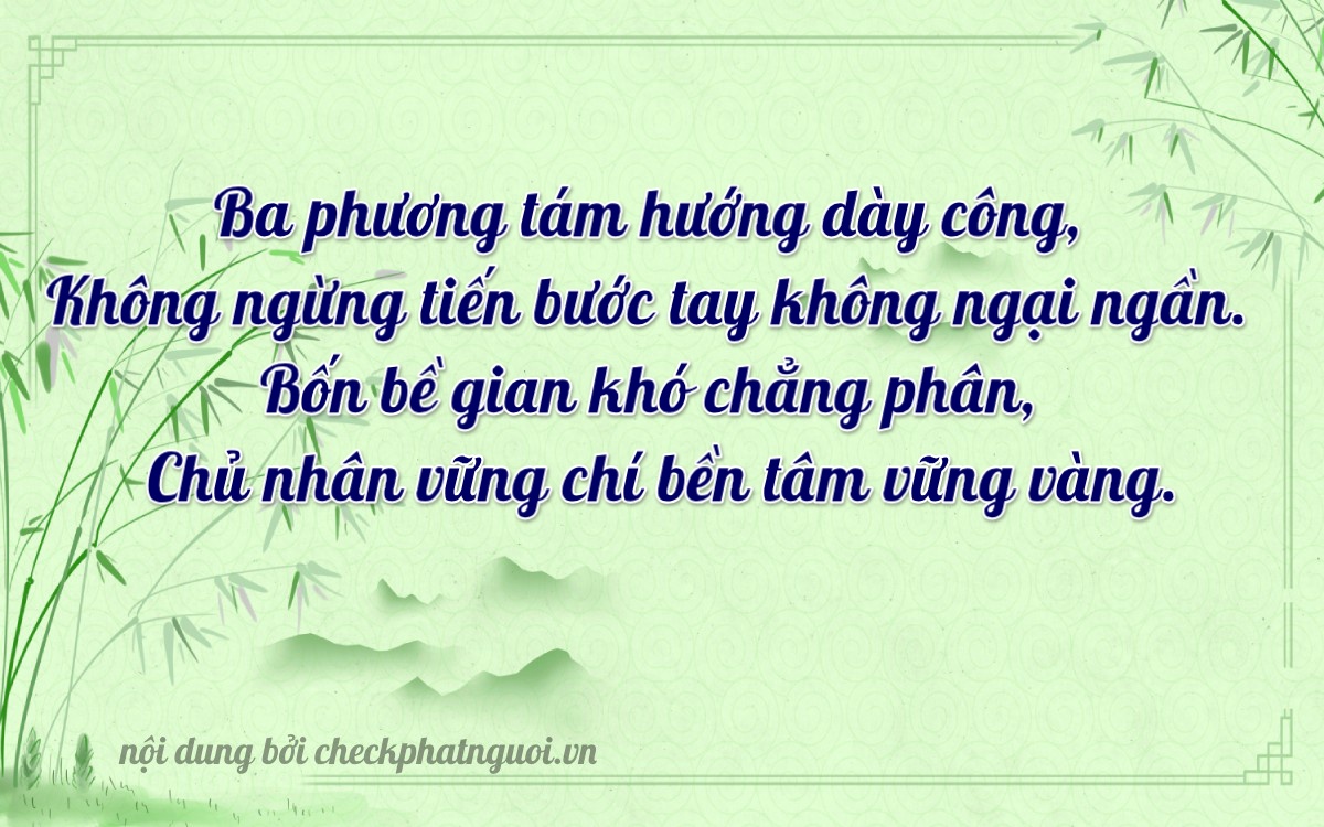 Bài thơ ý nghĩa cho <b>biển số 28FZ-30847</b> tại website checkphatnguoi.vn