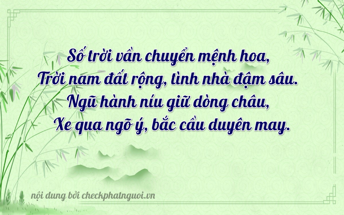 Bài thơ ý nghĩa cho <b>biển số 28G1-19459</b> tại website checkphatnguoi.vn