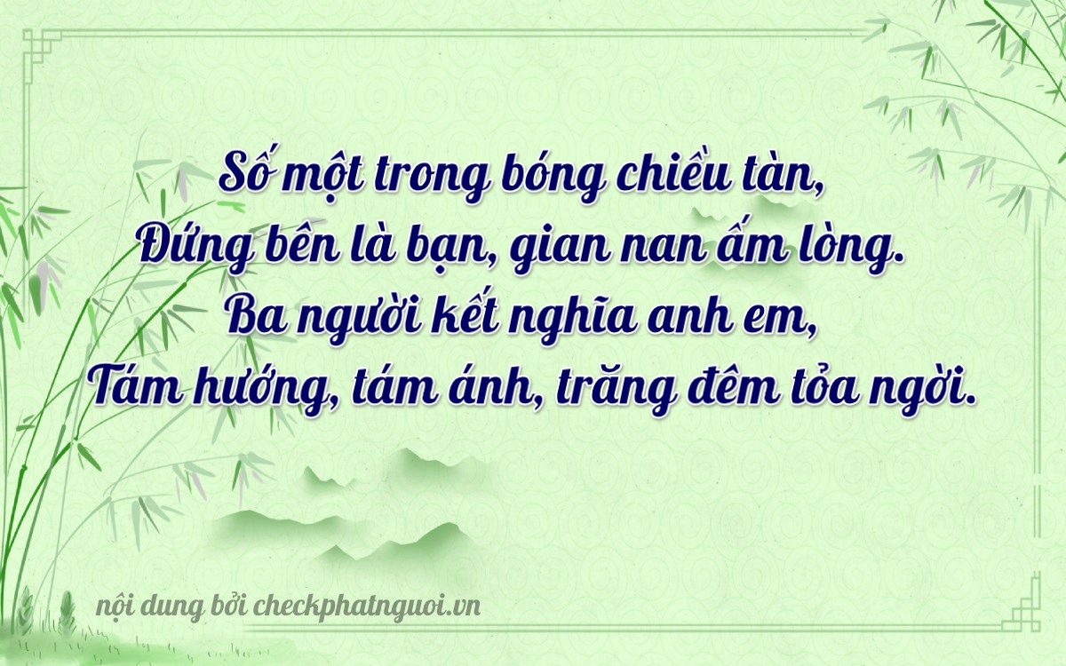 Bài thơ ý nghĩa cho <b>biển số 28H1-13880</b> tại website checkphatnguoi.vn