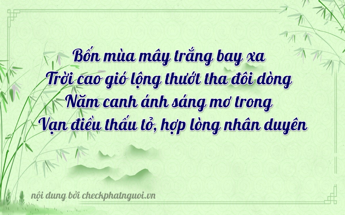Bài thơ ý nghĩa cho <b>biển số 28H1-44059</b> tại website checkphatnguoi.vn