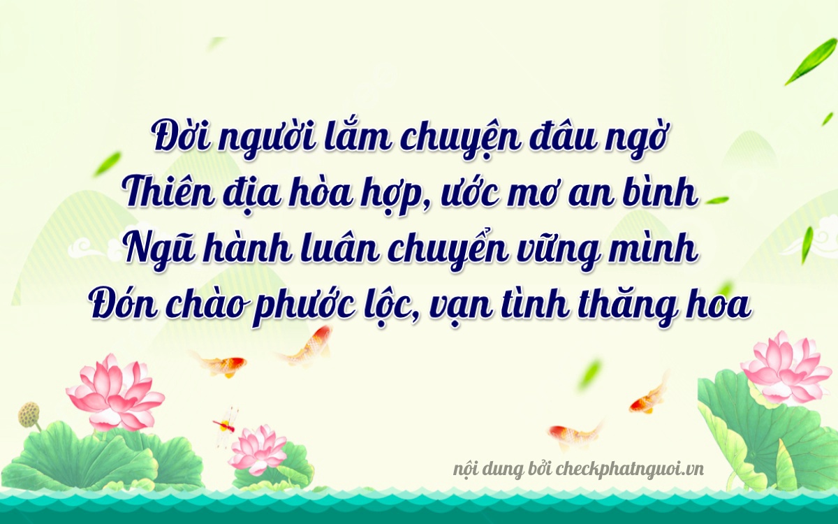 Bài thơ ý nghĩa cho <b>biển số 29460</b> tại website checkphatnguoi.vn
