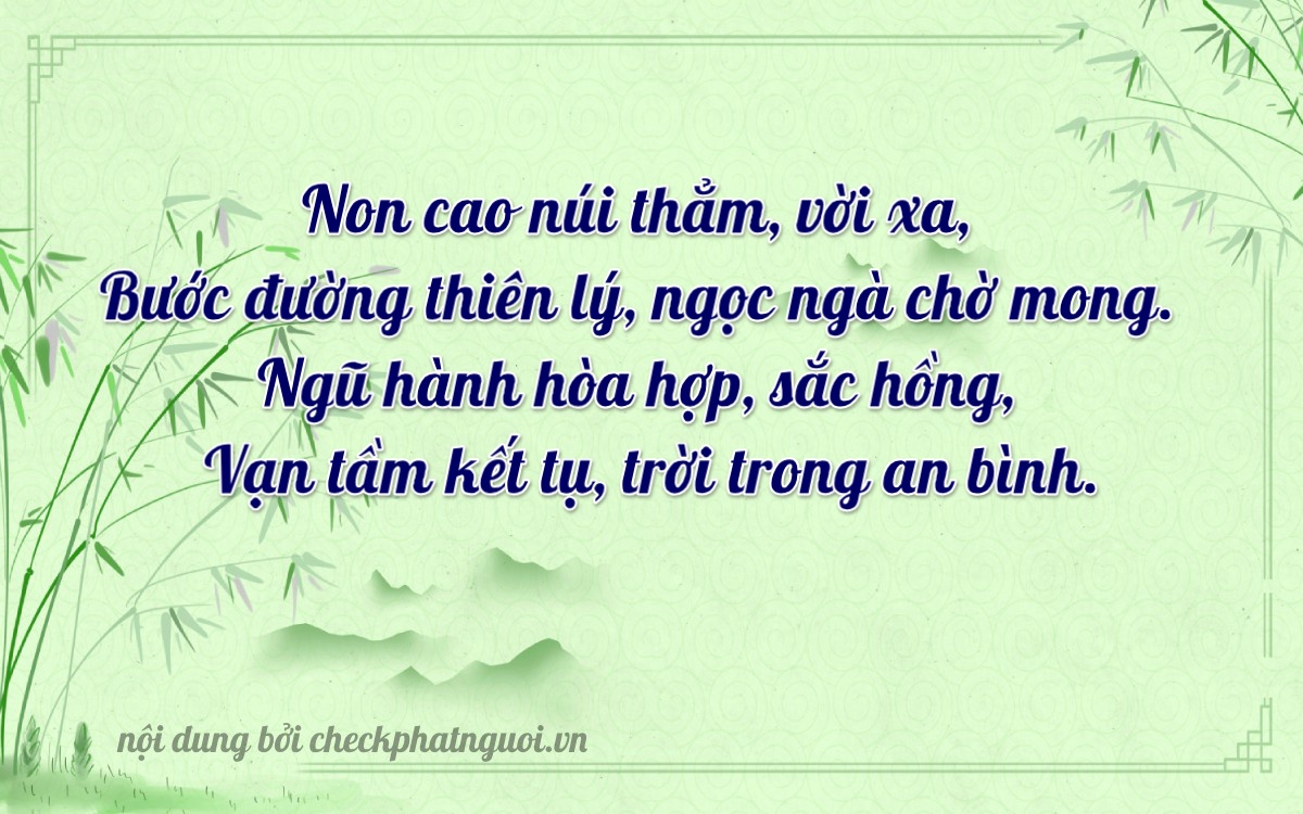 Bài thơ ý nghĩa cho <b>biển số 29A-00378</b> tại website checkphatnguoi.vn