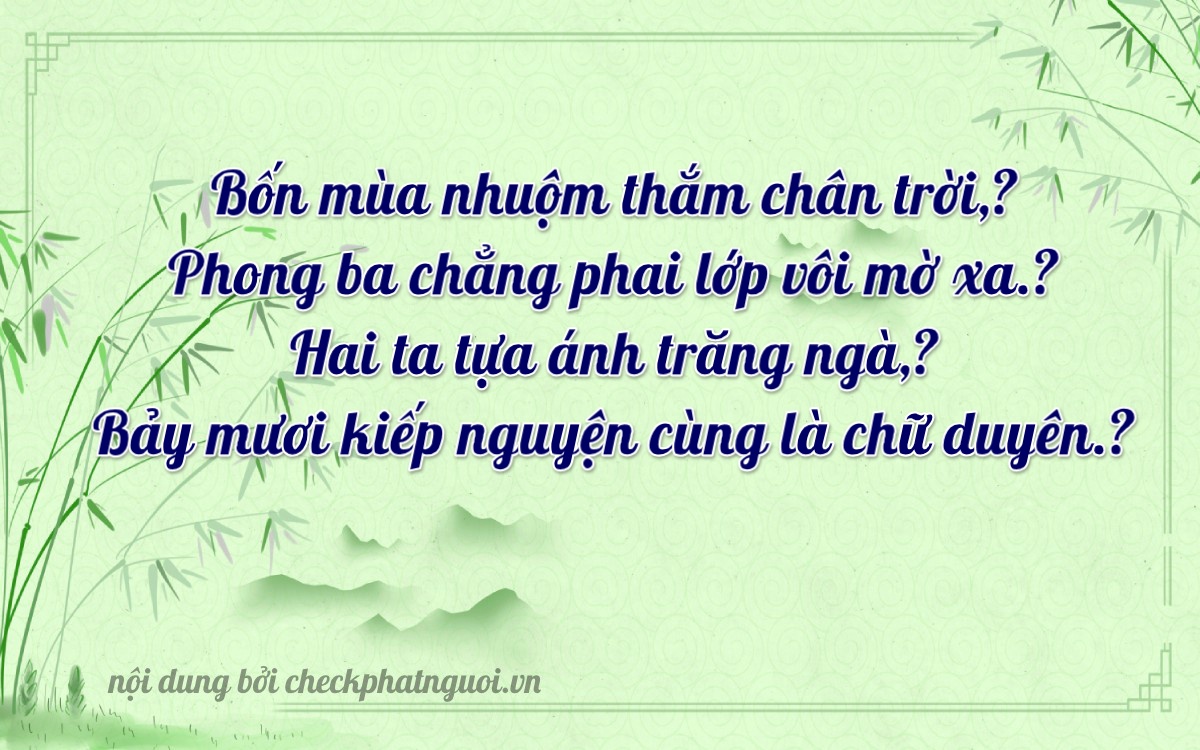 Bài thơ ý nghĩa cho <b>biển số 29A-04277</b> tại website checkphatnguoi.vn