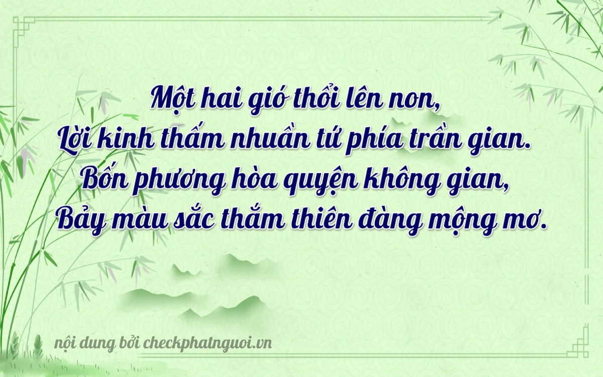 Bài thơ ý nghĩa cho <b>biển số 29A-11437</b> tại website checkphatnguoi.vn
