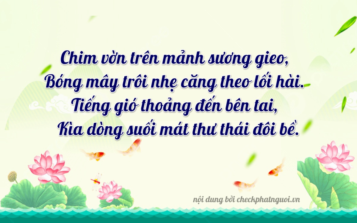 Bài thơ ý nghĩa cho <b>biển số 29A1-44044</b> tại website checkphatnguoi.vn