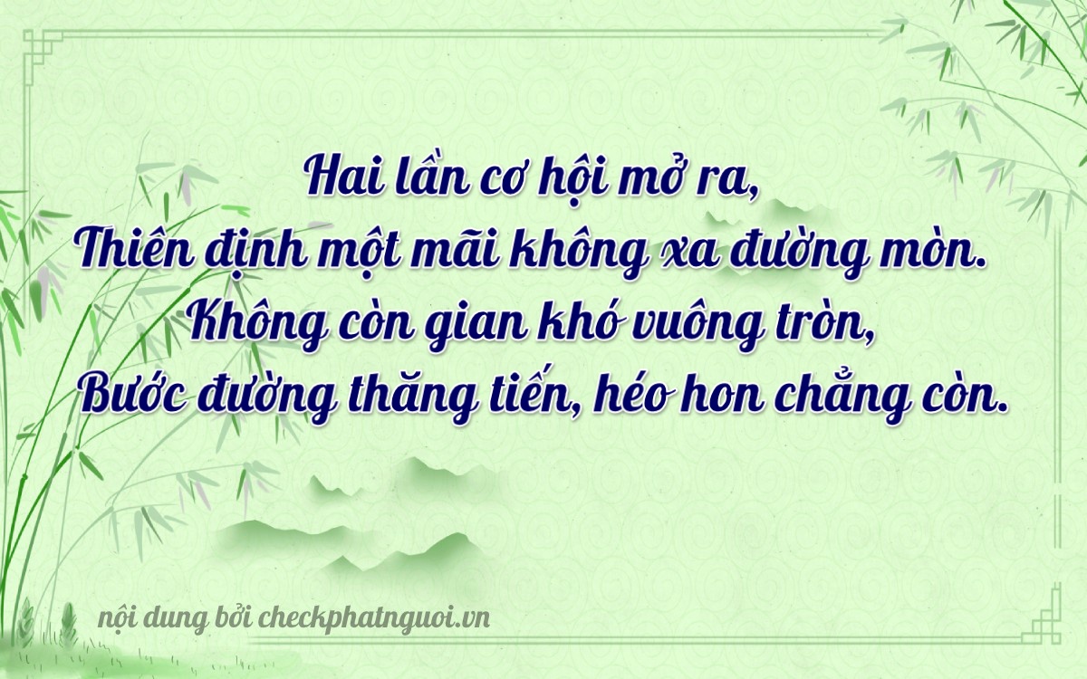Bài thơ ý nghĩa cho <b>biển số 29A-20009</b> tại website checkphatnguoi.vn
