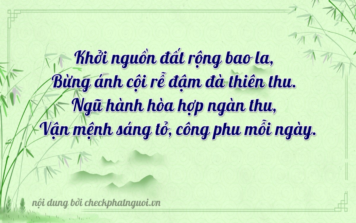 Bài thơ ý nghĩa cho <b>biển số 29A-20928</b> tại website checkphatnguoi.vn