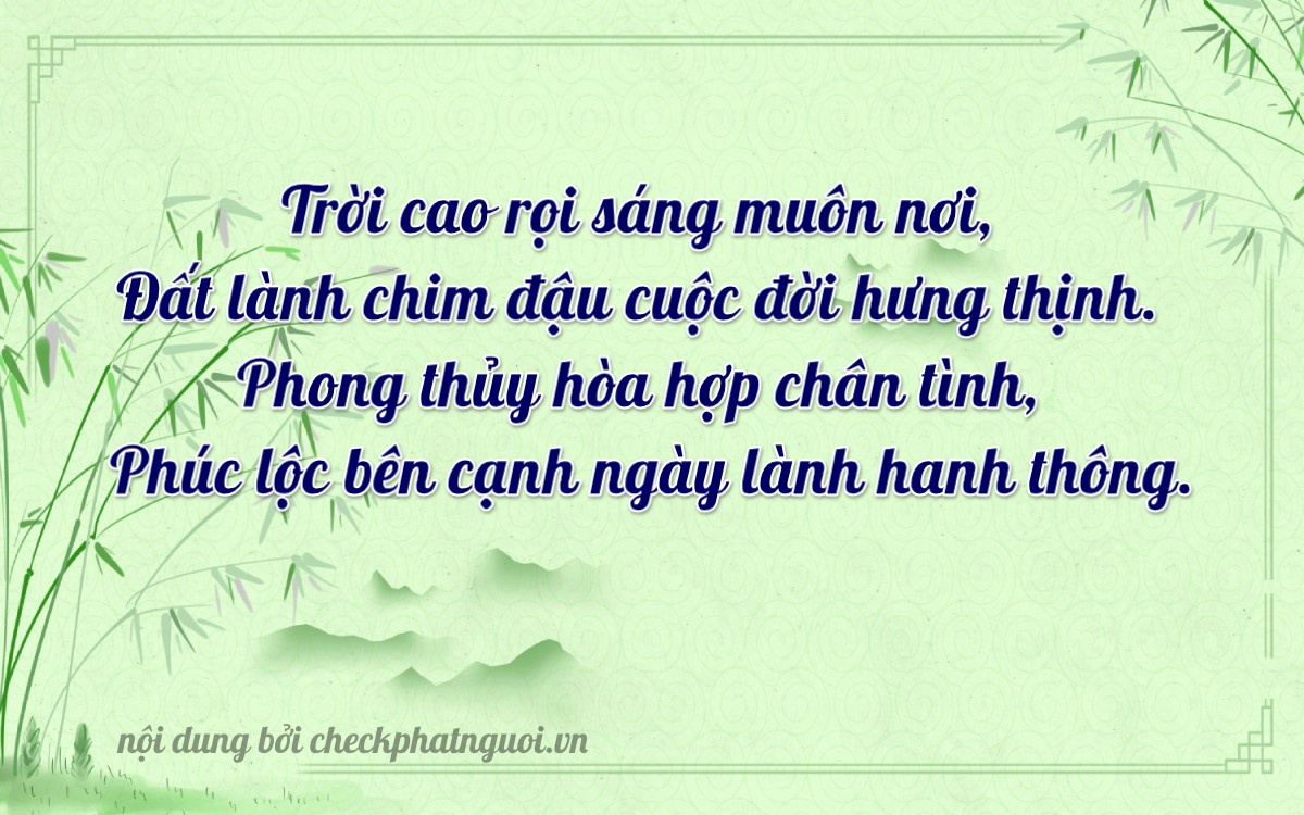 Bài thơ ý nghĩa cho <b>biển số 29A-37793</b> tại website checkphatnguoi.vn