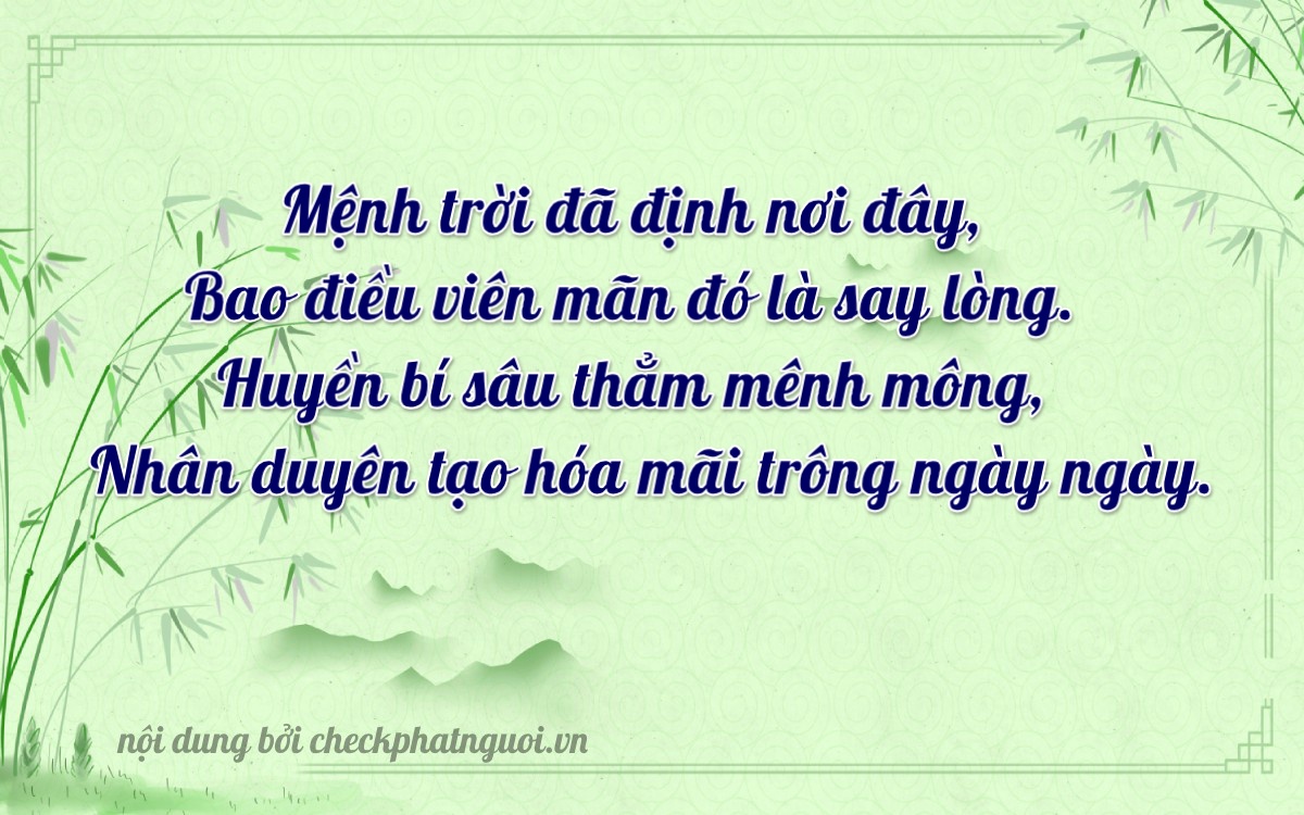 Bài thơ ý nghĩa cho <b>biển số 29A-39499</b> tại website checkphatnguoi.vn