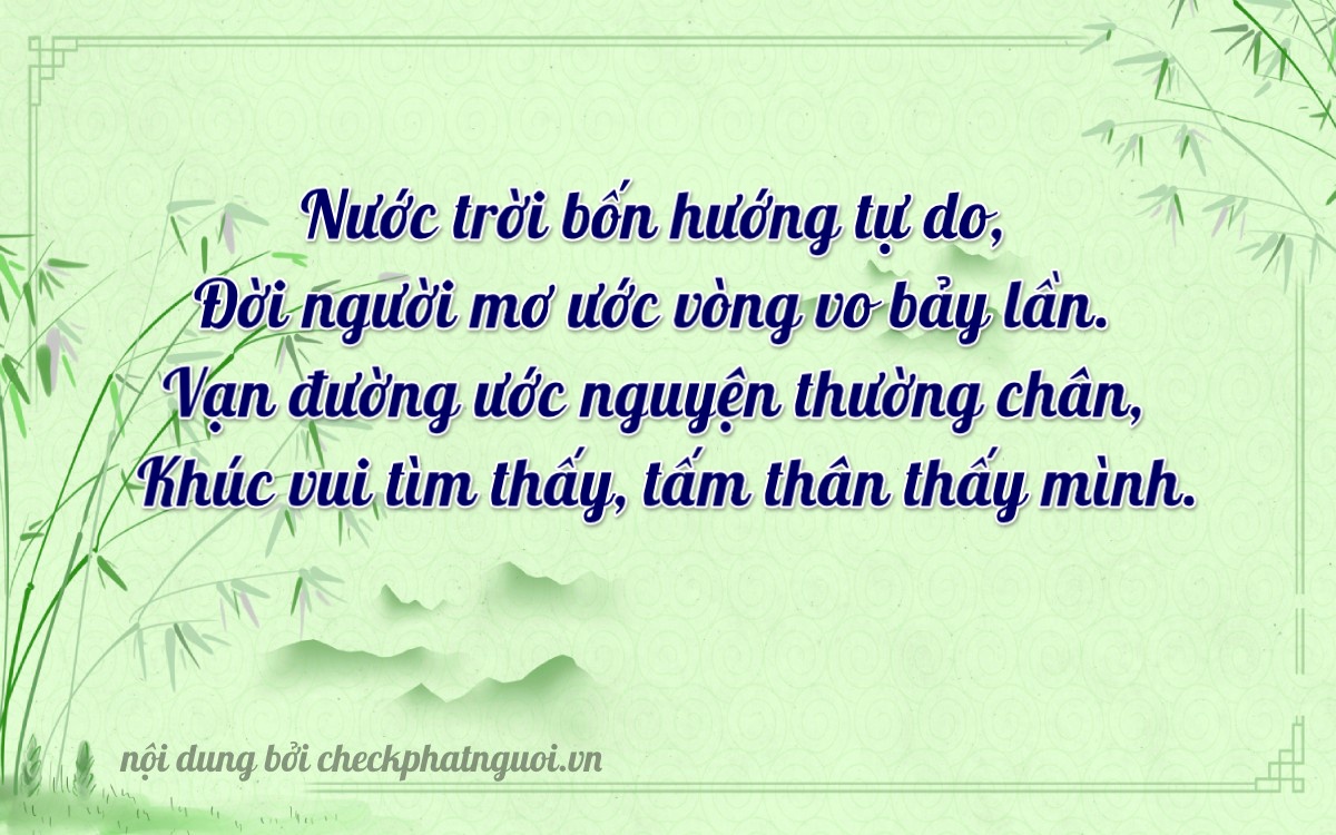 Bài thơ ý nghĩa cho <b>biển số 29A-40007</b> tại website checkphatnguoi.vn