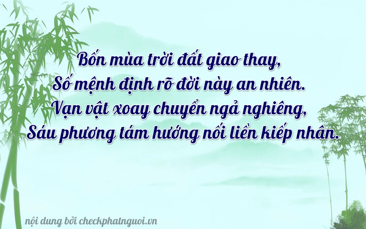 Bài thơ ý nghĩa cho <b>biển số 29A-44468</b> tại website checkphatnguoi.vn