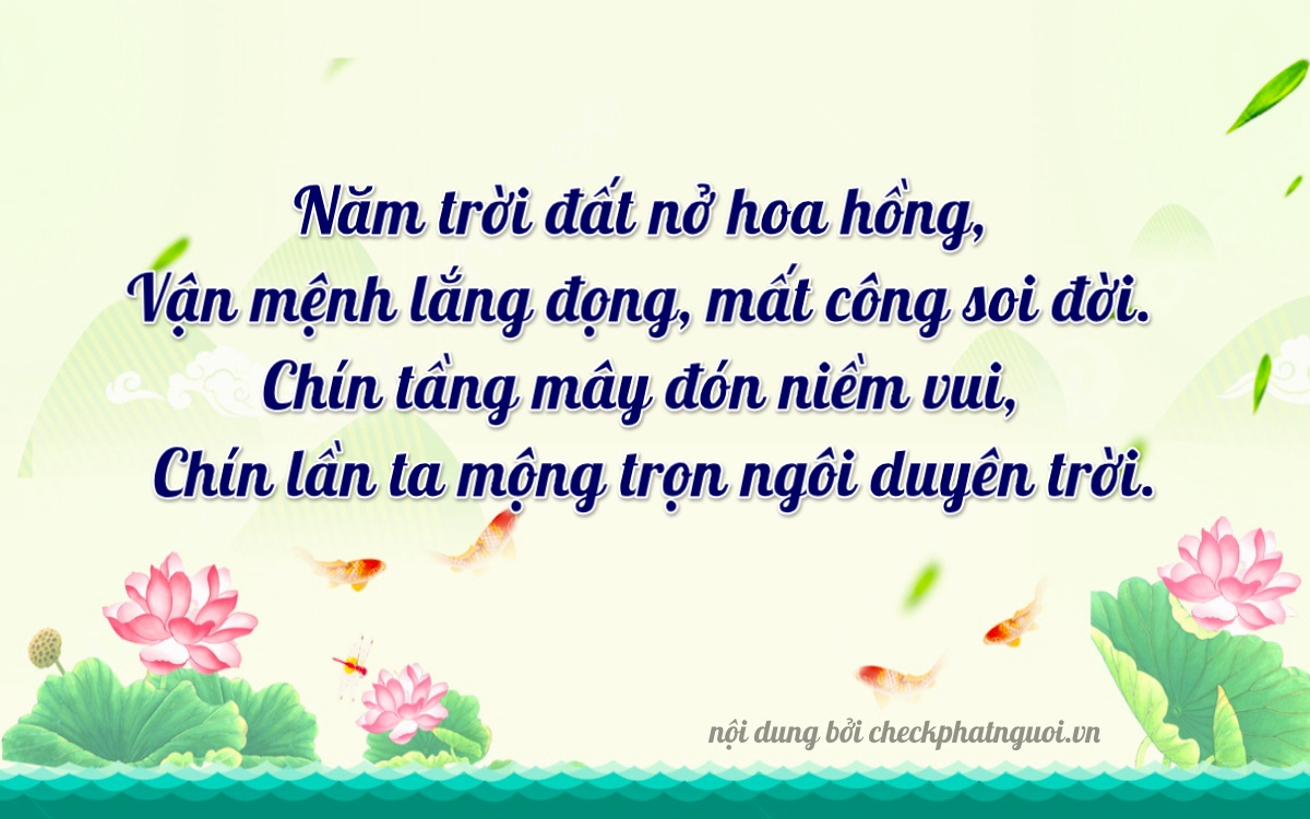 Bài thơ ý nghĩa cho <b>biển số 29A-55599</b> tại website checkphatnguoi.vn