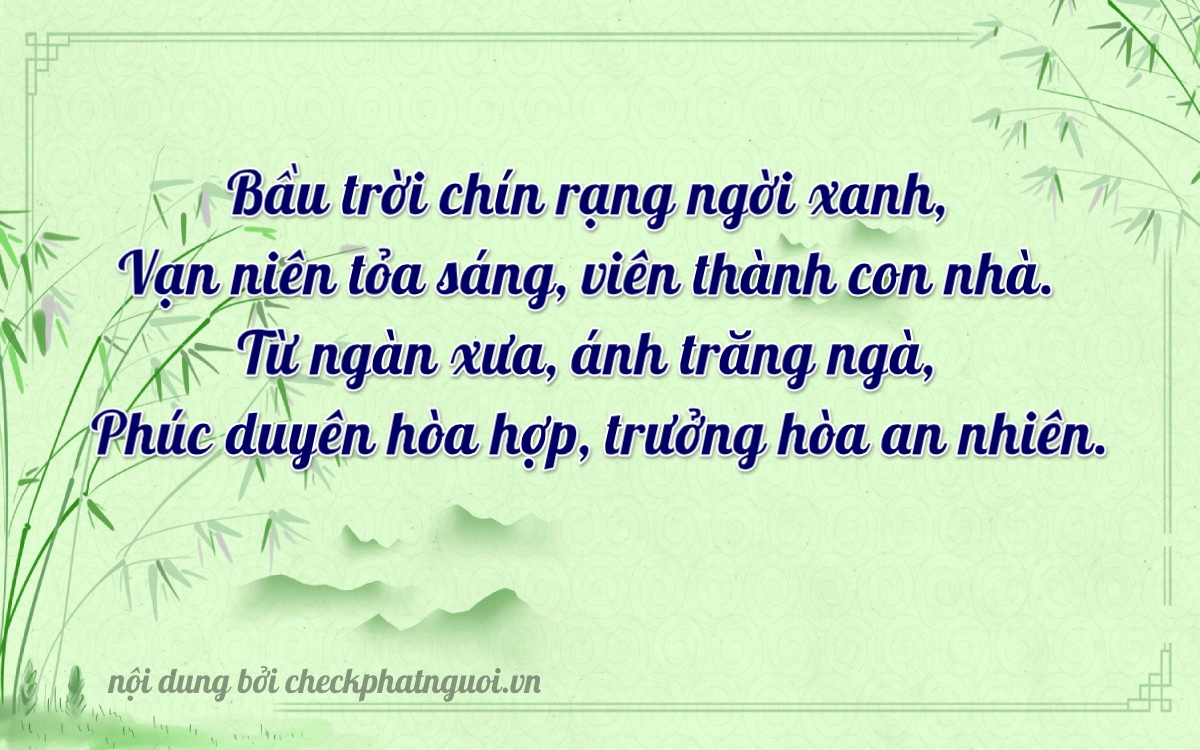 Bài thơ ý nghĩa cho <b>biển số 29A-67890</b> tại website checkphatnguoi.vn