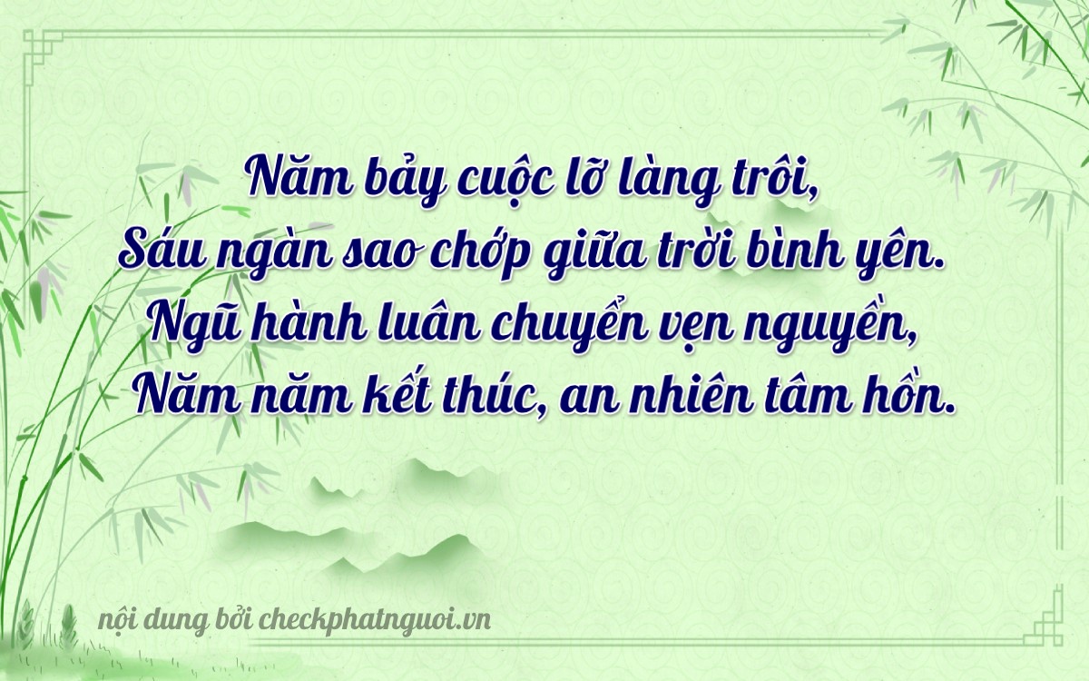 Bài thơ ý nghĩa cho <b>biển số 29A-75650</b> tại website checkphatnguoi.vn