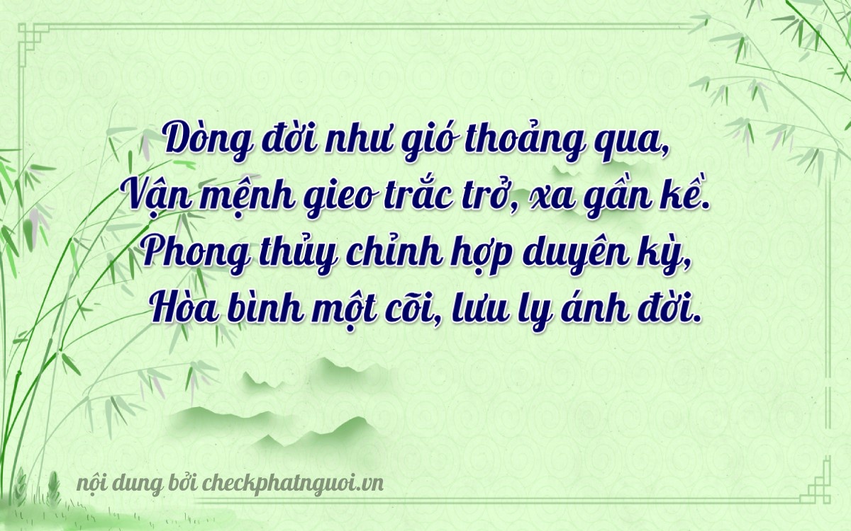 Bài thơ ý nghĩa cho <b>biển số 29A-82139</b> tại website checkphatnguoi.vn