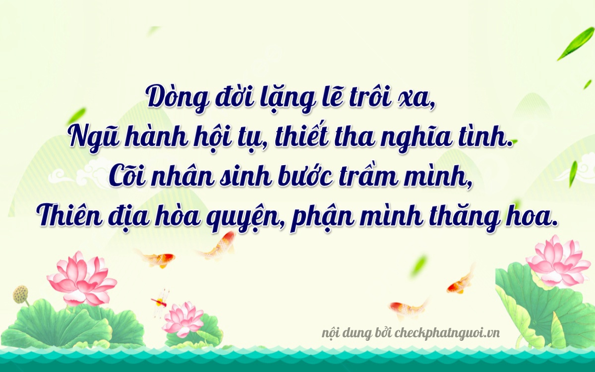 Bài thơ ý nghĩa cho <b>biển số 29A-85995</b> tại website checkphatnguoi.vn
